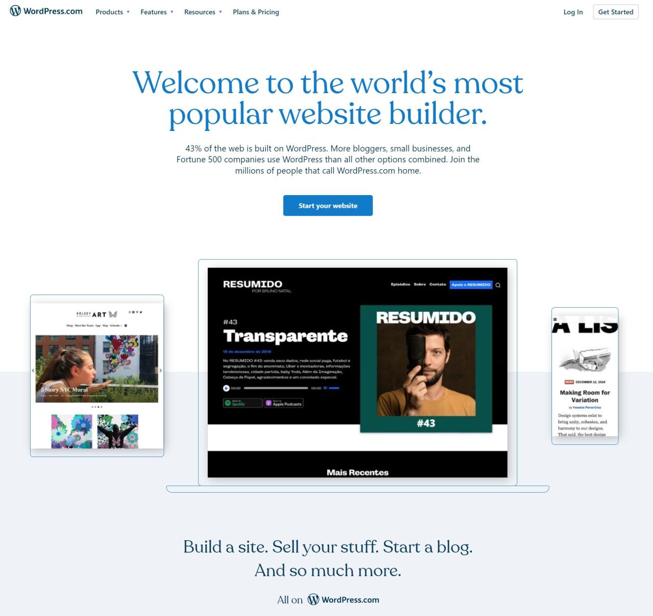 Domain website builder