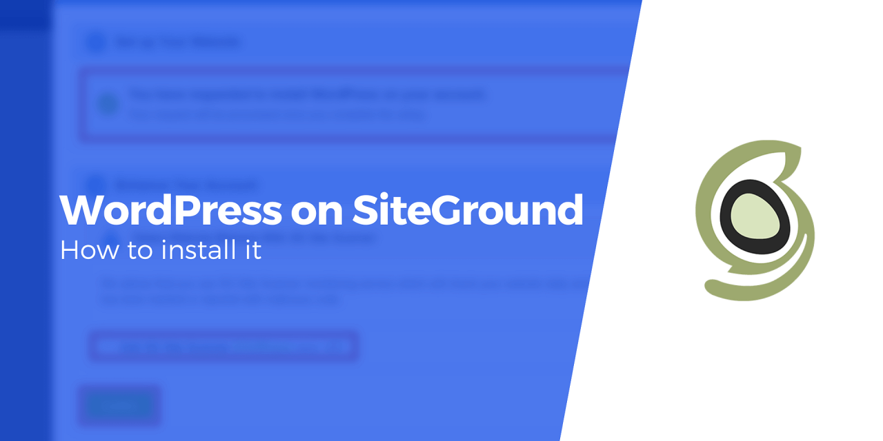 Hosting siteground wordpress review