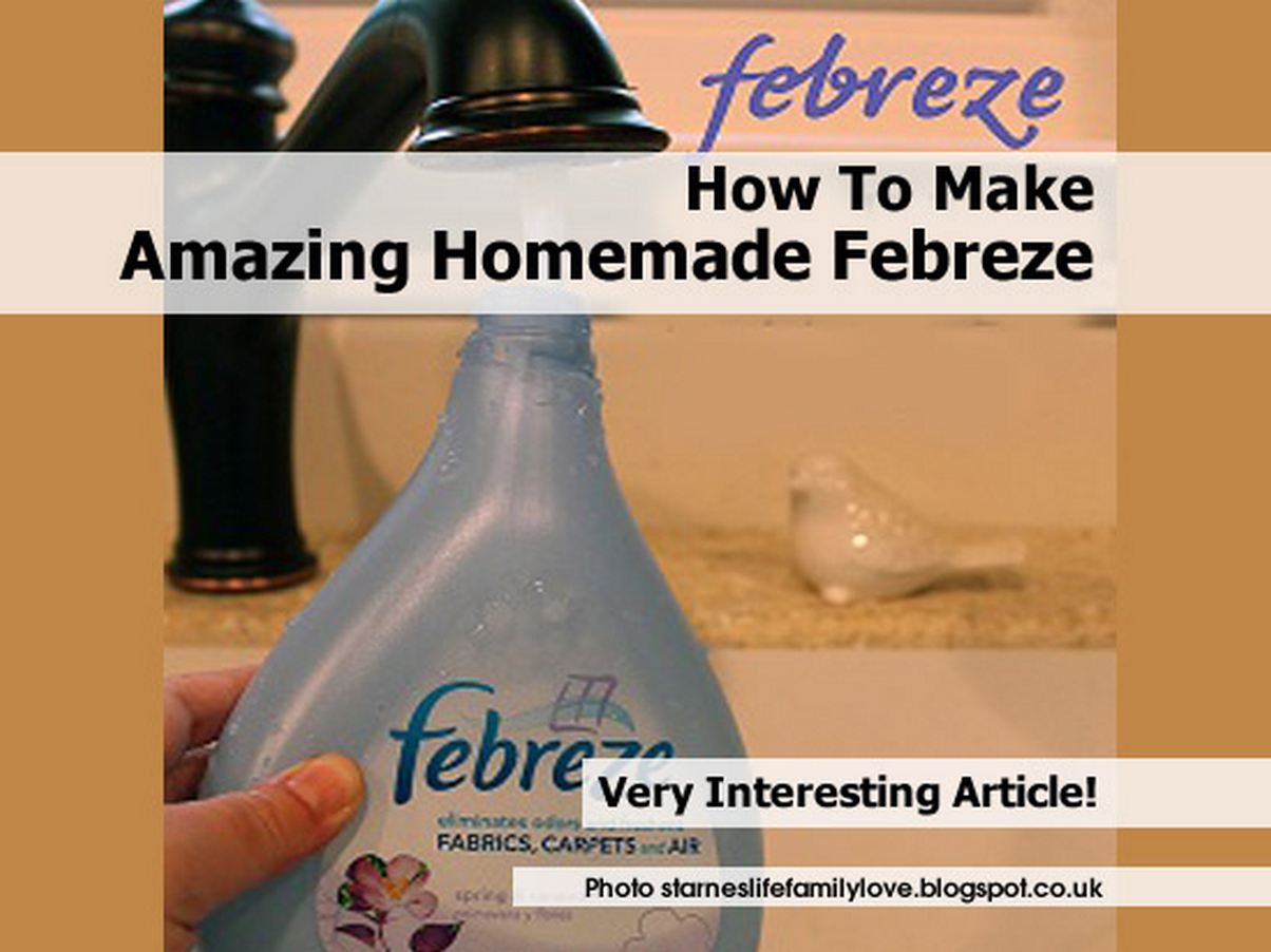 Homemade febreze