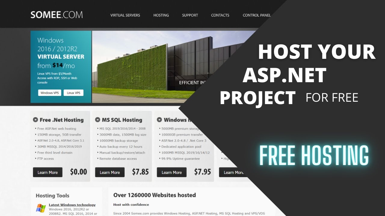 Free asp net hosting