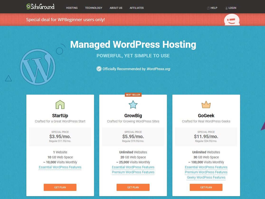 Best website hosting for wordpress