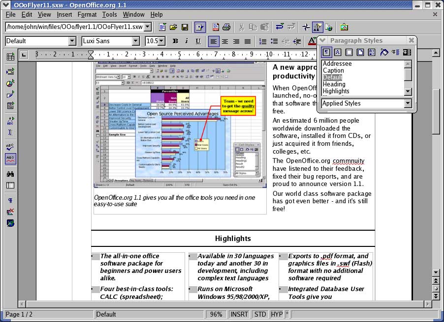 Writer openoffice style selection creating styles step figure documents writing